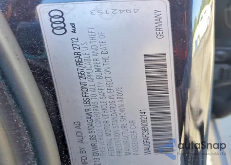 2014 Audi A6 Premium Plus z USA, uszkodzony, nr VIN WAUGFAFC9EN092141